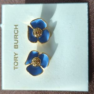 Tory Burch fleur logo earrings